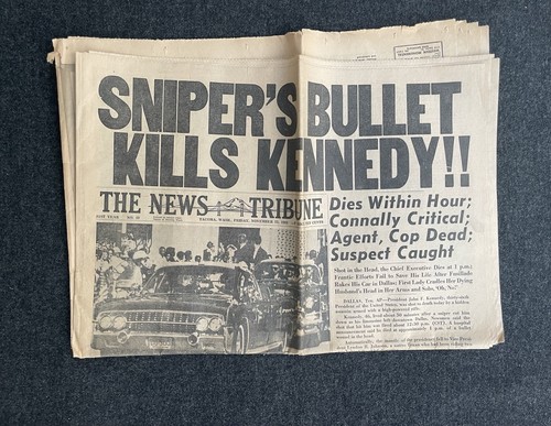 Jfk assassination newspaper - jfk,